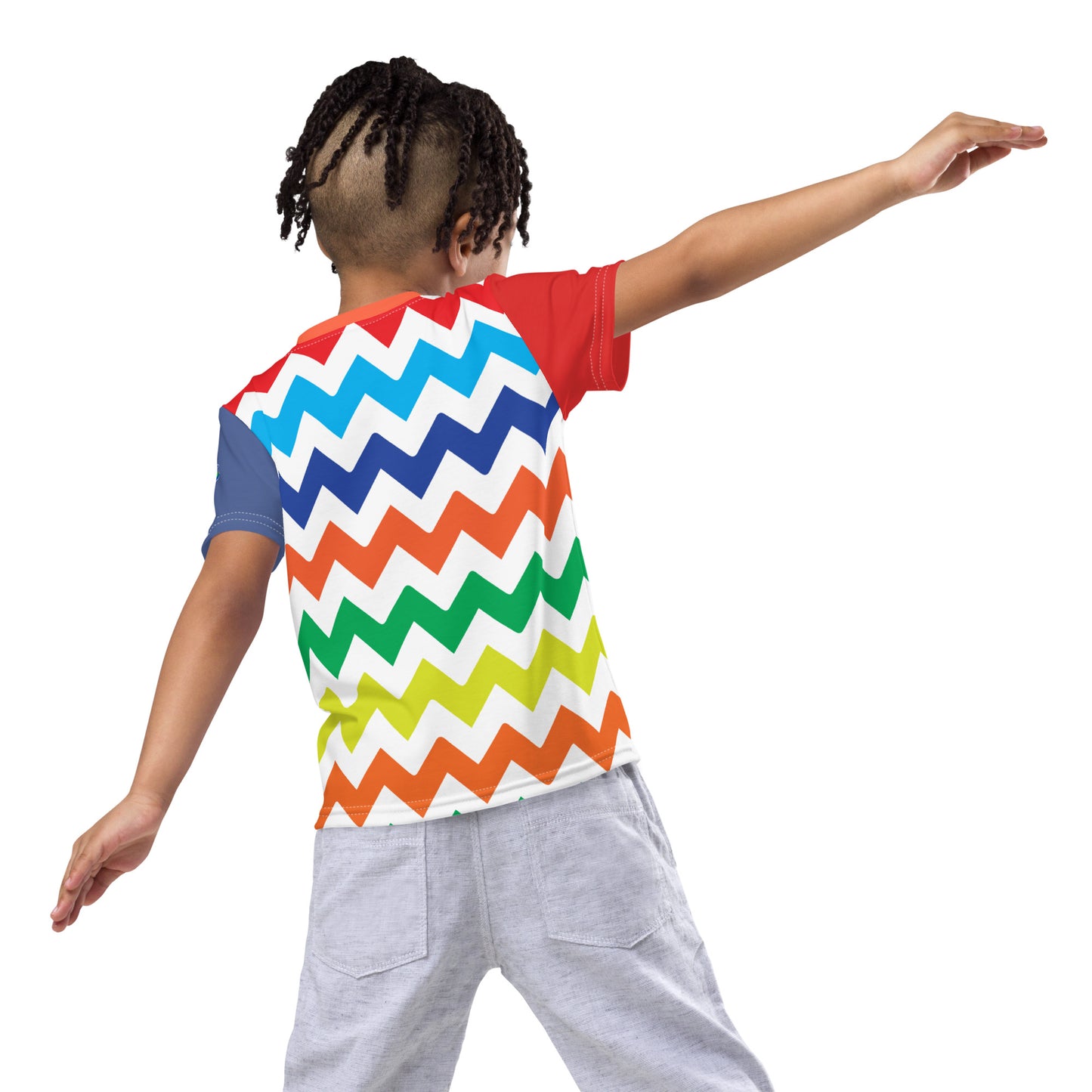 Kids Make Believe Chevron Soccer Tee